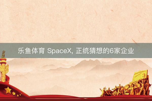 乐鱼体育 SpaceX, 正统猜想的6家企业